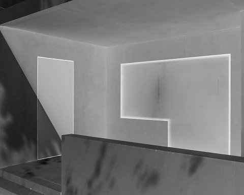 Joachim Brohm, Moholy-Nagy House, Dessau, Detail, from the group ’State of M.’, 2015  Archival pigment print on alu-dibond