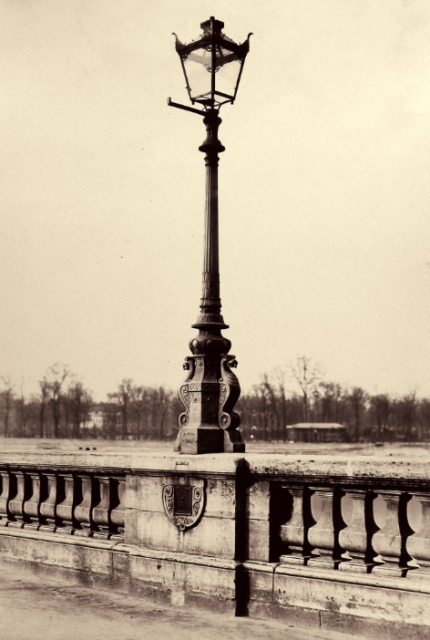 Charles Marville, Candélabre du pont de la Concorde, 1864-1870