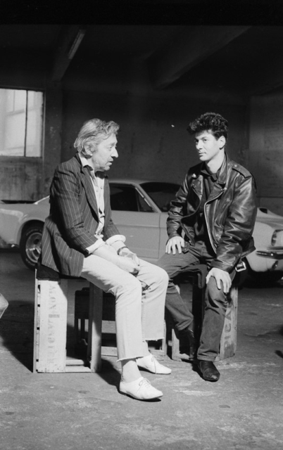 Serge Gainsbourg et Étienne Daho 1987 © Claude Delorme