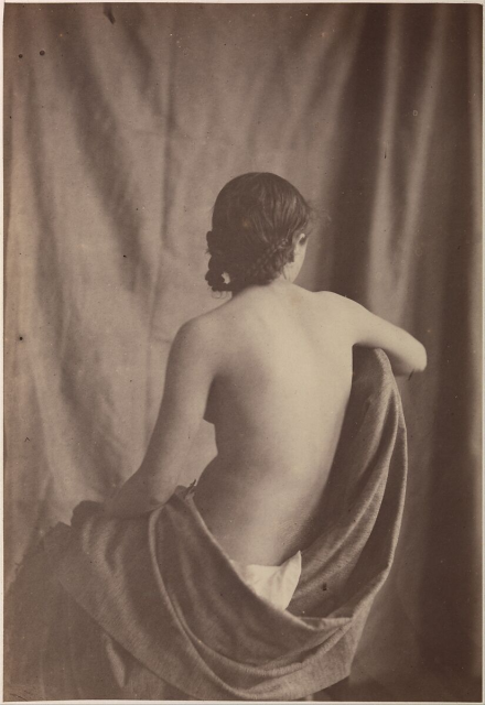 "Seated Female Nude", Eugène Durieu (French, 1800-1874), 1853-1854. Gilman Collection, Purchase, Mr. and Mrs. Henry R. Kravis Gift, 2005