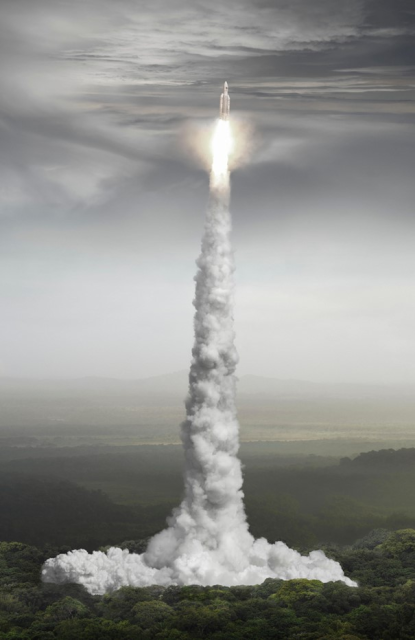 Orbital ascent, 2016 © Michael Najjar and Sammlung Wemhöner