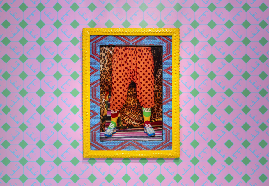 &quot;Ahmed Legs&quot;, framed photography by ©Hassan Hajjaj, 2022/1443. Courtesy of Ahmed & Hassan Hajjaj Studio.