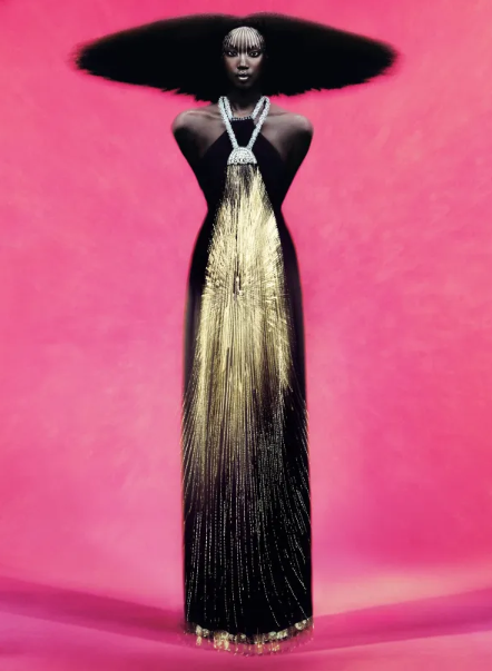 Rafael Pavarotti - Anok Yai dans la robe Douche Chloé par Karl Lagerfeld (1983) Mai 2023 © Rafael Pavarotti