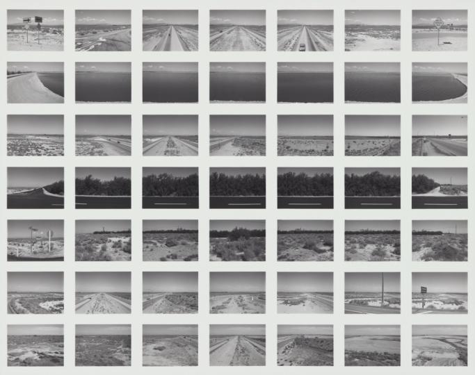 Robbert Flick (American, b. 1939). SV 033/81, East of Langcaster, along Highway 14, California, 1981. From the series Sequential Views. Gelatin silver print, printed ca. 1982. George Eastman Museum, purchase with funds from the Lila Acheson Wallace Foundation. © Robbert Flick