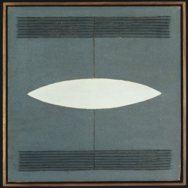 Agnes Martin, Blue-Grey Composition, 1962