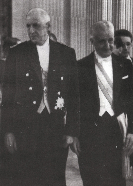 President Arturio Illia welcomed President De Gaulle during his visit to Argentina