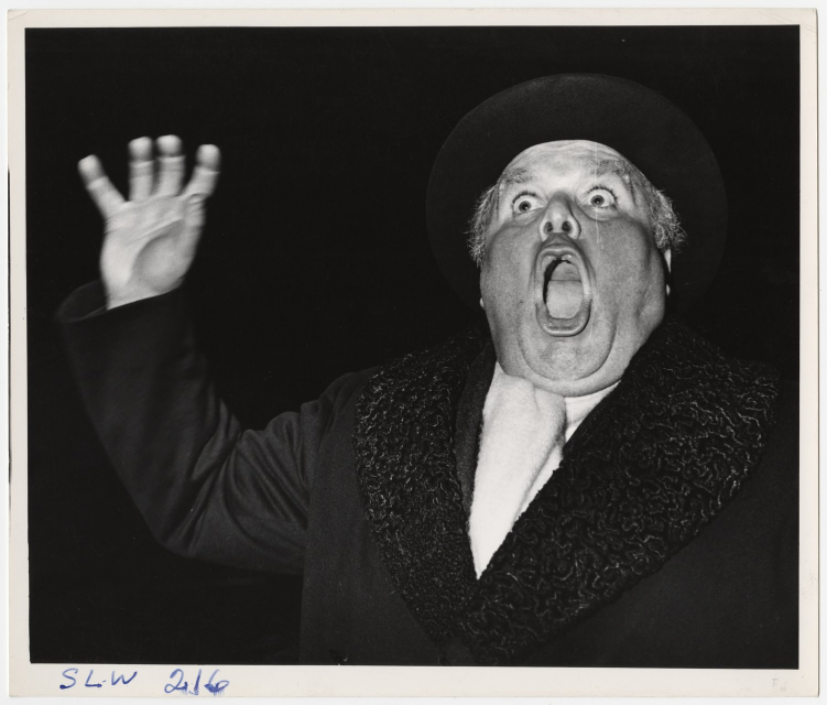 Weegee, Peter Bull as Russian Ambassador Alexi de Sadesky on the set of &quot;Dr. Strangelove or: How I Learned to Stop Worrying and Love the Bomb.” International Center of Photography, Bequest of Wilma Wilcox, 1993 (7553.1993) © Getty Images / International Center of Photography
