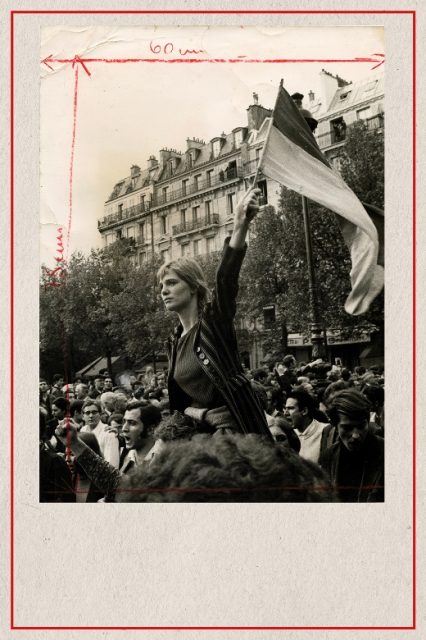 Caroline de Bendern, « Marianne de Mai 68 », Paris, manifestation du 13 mai 1968   © Jean-Pierre REY