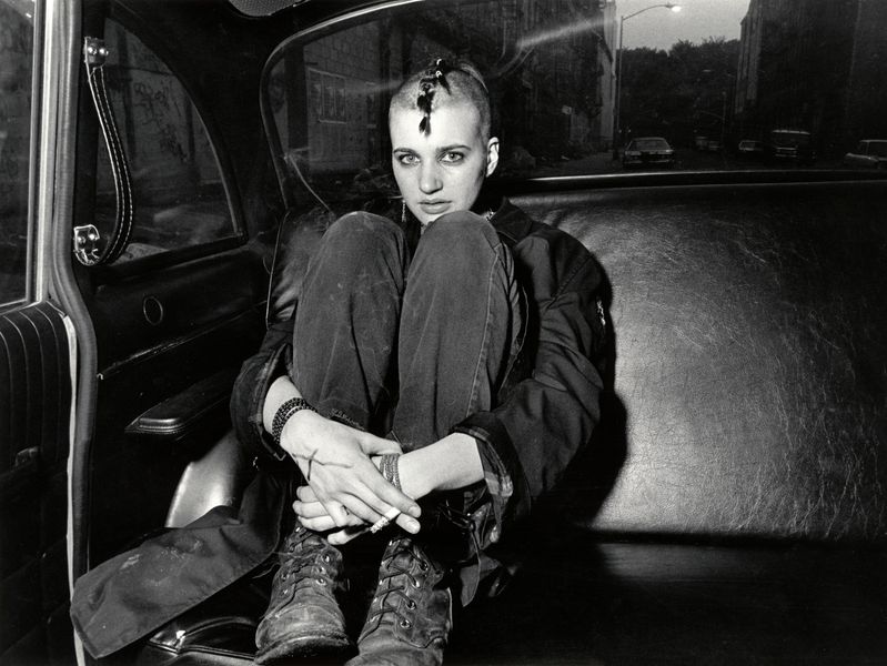 Ryan Weideman, Punk Donna in Boots and Backseat | 1982 - Courtesy of the artist and Bruce Silverstein Gallery.