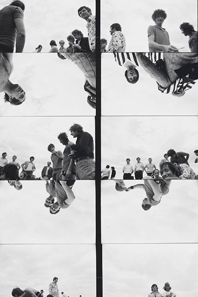 Barbara Crane, « Whole Roll: Albanian soccer players », 1975 (détail). Collection Pavel and Melanie Plaskin © Barbara Crane Trust Photo © Centre Pompidou, Janeth Rodriguez Garcia Mnam-Cci/Dist. GrandPalaisRmn