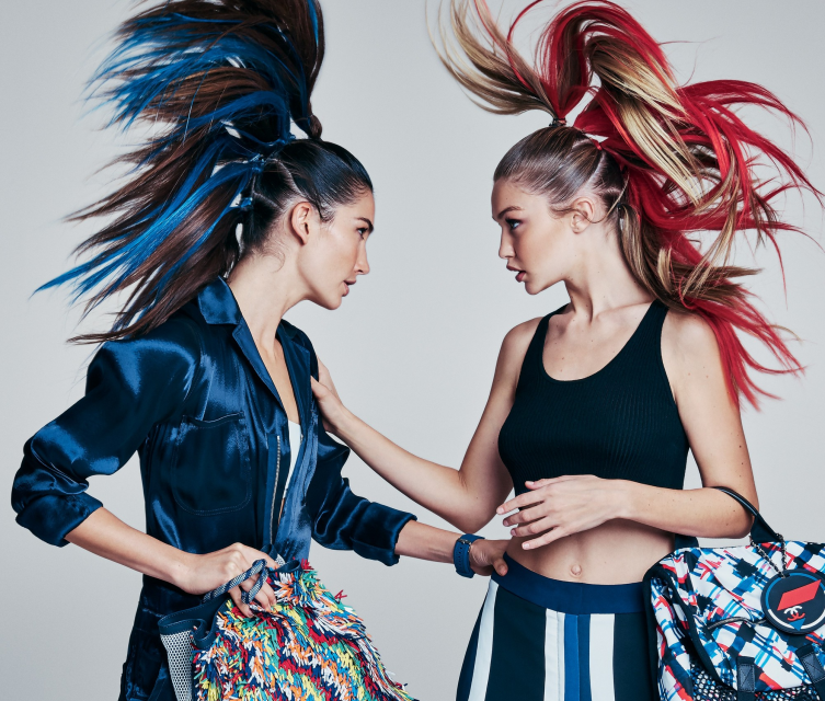 Patrick Demarchelier: Lily Aldridge and Gigi Hadid, Vogue, 2016