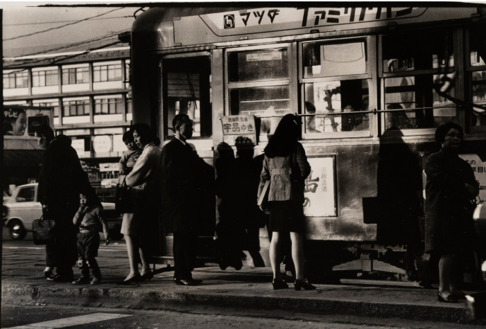 Toshihiko Suto, Streetcar and Girl (Kamiya-chō) | 1969 - Courtesy of the artist and MEM Gallery.