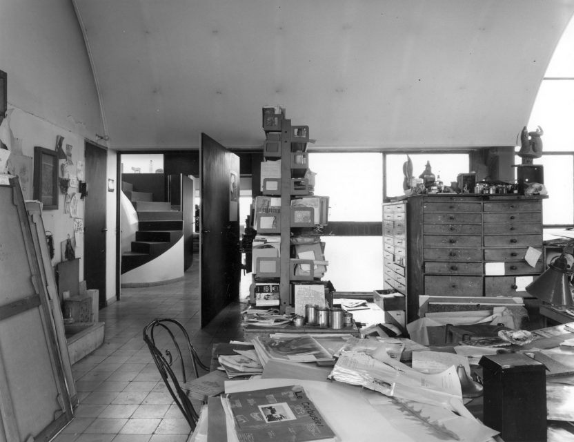 Appartement-Atelier de Le Corbusier en 1965, © FLC/Peter Willi, 1965