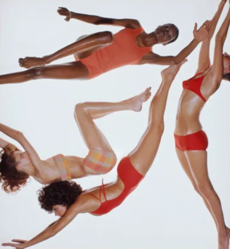 Peter Knapp, models in swimming costumes, for &quot;Elle&quot;, 1971 © Peter Knapp