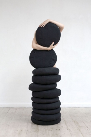 © Polly Penrose, Polly I Was Never Good at Yoga Series, (Black Circles)