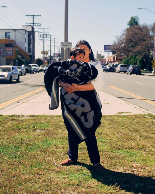 Arlene, Mejorado, Crista and Fenix at the Median in North Hills, 2023 - Courtesy of the artist and LUISOTTI.