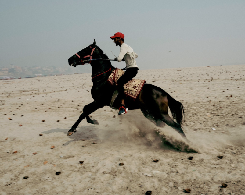 MAN AND THE HORSE, 2024From the series: Namaste or Whatever