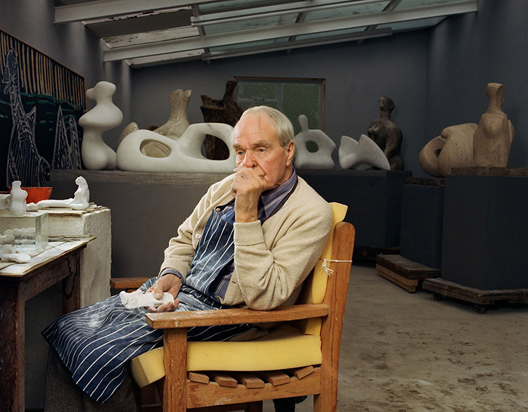 Henry Moore, 1977, pigment print, Bern Schwartz, Gift of The Bern Schwartz Family Foundation, Bern Schwartz, © National Portrait Gallery, London