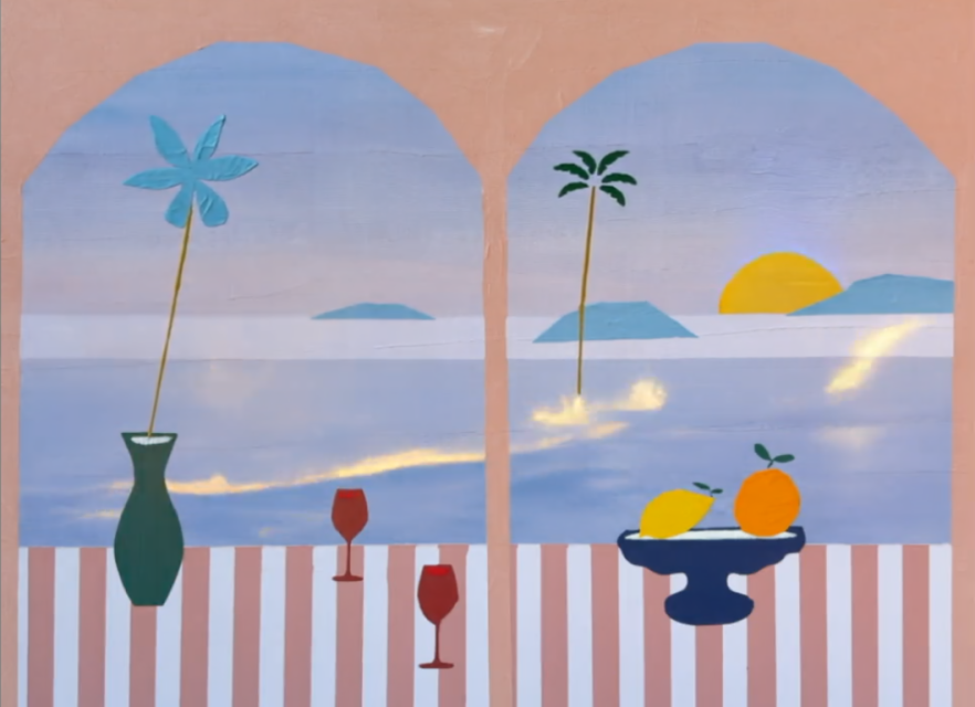 Ben Arpéa, Mediterranean Balcony - Oeuvre digitale, 2025 – Courtesy of the artist & DANAE