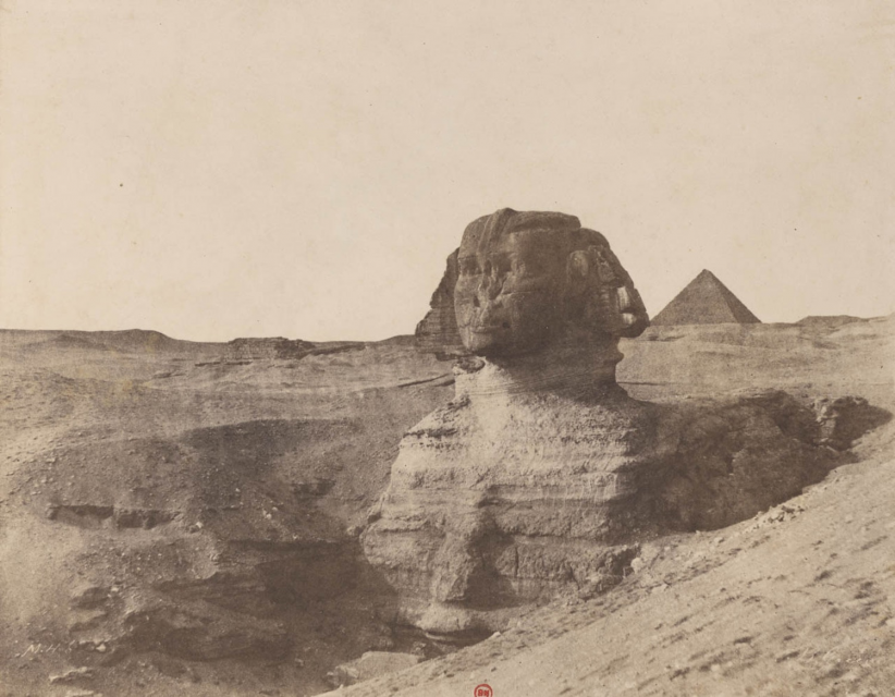 Giza. Sphinx, 1853-54 John Beasley Greene. Bibliothèque nationale de France