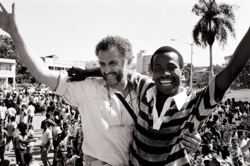 Danny Lyon (American, b. 1942) Danny Lyon in Haiti, 1986, Gelatin silver print, Chrysler Museum of Art, Gift of George Stephanopoulos, 2011.6.17